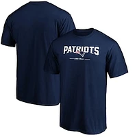 Men's Navy New England Patriots Team Lockup T-Shirt