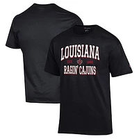 Men's Champion Black Louisiana Ragin' Cajuns Jersey T-Shirt
