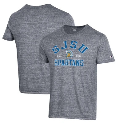 Men's Champion Gray San Jose State Spartans Ultimate Tri-Blend T-Shirt