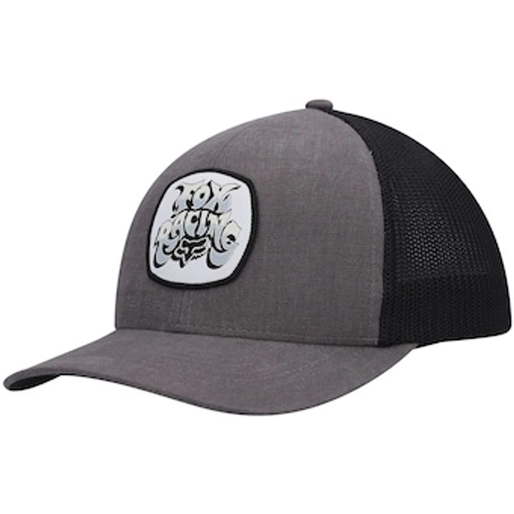 Men's Fox Pewter/Black Colel Tri-Blend Trucker Flex Hat