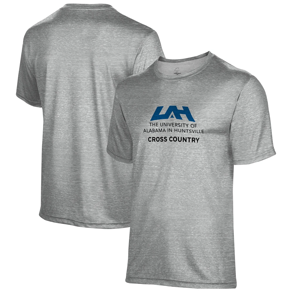 Men's Gray UAH Chargers Cross Country Name Drop T-Shirt