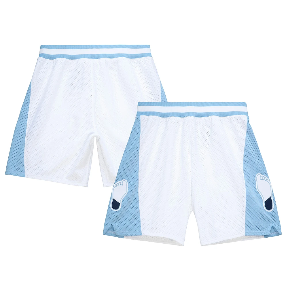 Men's Mitchell & Ness Michael Jordan White North Carolina Tar Heels 1983/84 Authentic Shorts