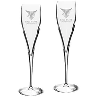 Ball State Cardinals 6 oz. 2-Piece Luigi Bormioli Toasting Glass Set