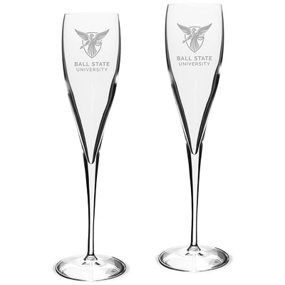 Ball State Cardinals 6 oz. 2-Piece Luigi Bormioli Toasting Glass Set