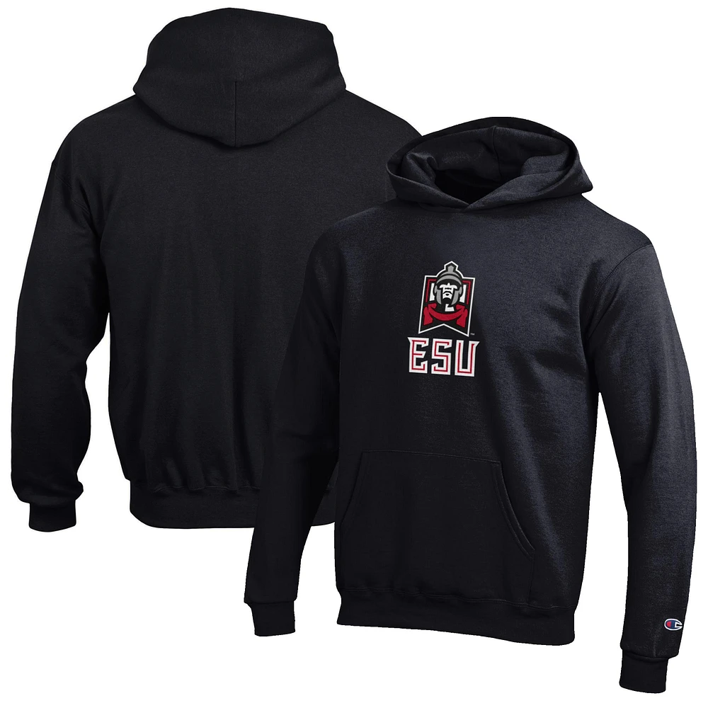 Youth Champion Black East Stroudsburg Warriors Eco Powerblend Pullover Hoodie