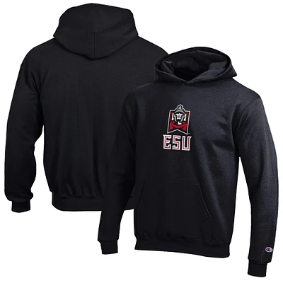Youth Champion Black East Stroudsburg Warriors Eco Powerblend Pullover Hoodie