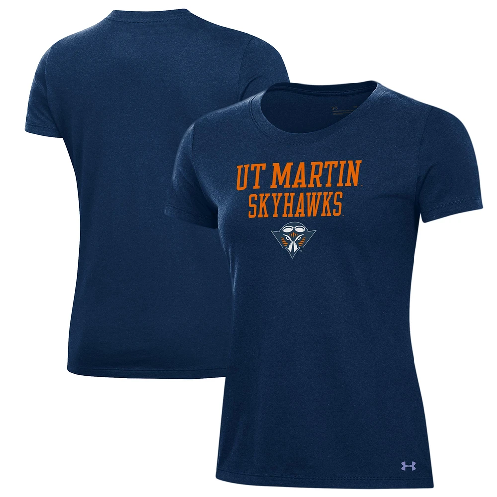 Women's Under Armour Navy Tennessee-Martin Skyhawks Performance T-Shirt