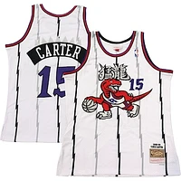 Men's Mitchell & Ness Vince Carter White Toronto Raptors 1998/99 Hardwood Classics Chinese New Year Swingman - Jersey