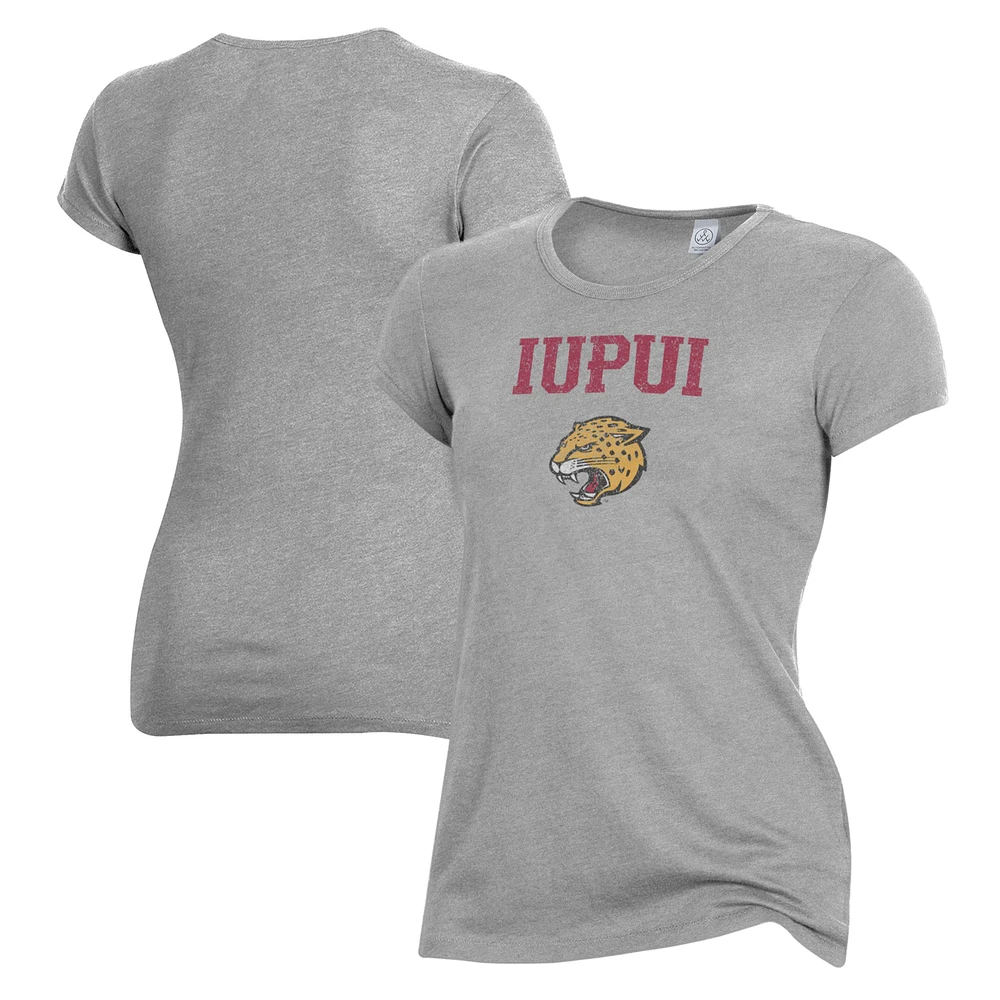 Women's Alternative Apparel Gray IUPUI Jaguars Keepsake T-Shirt