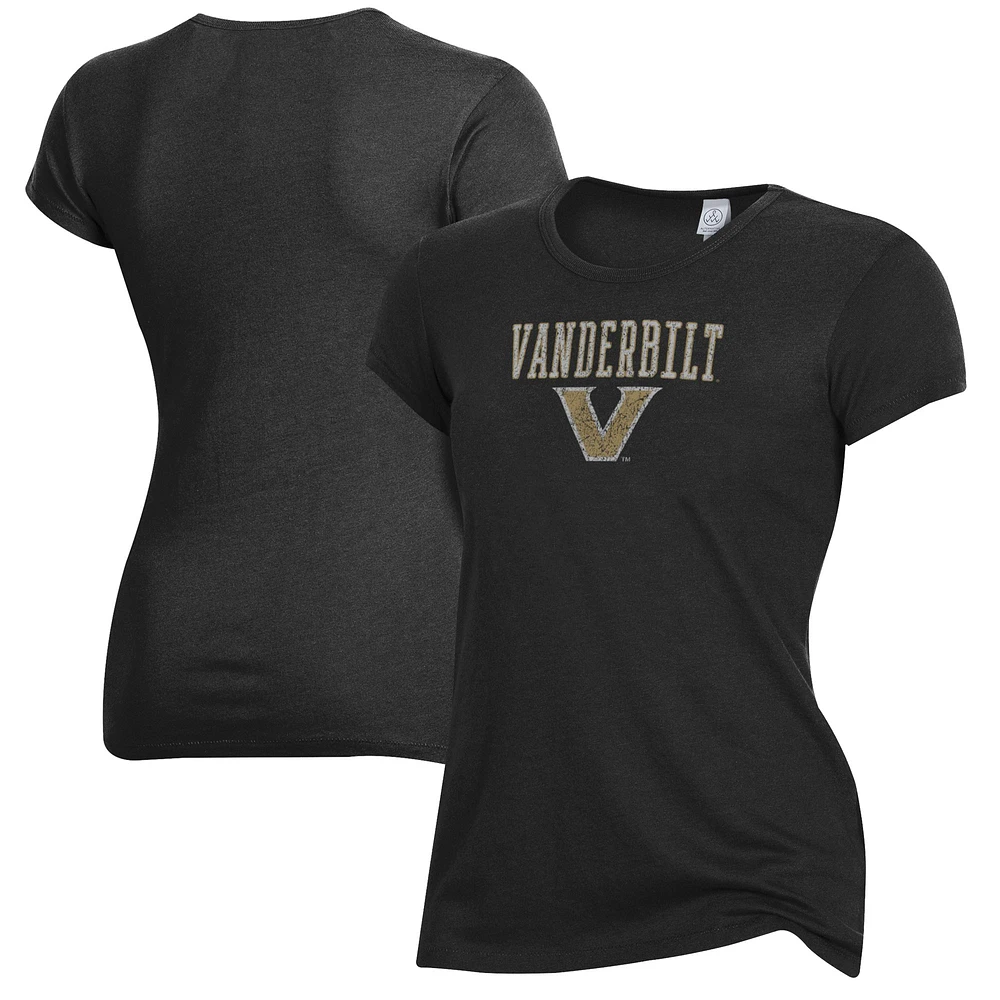 Women's Alternative Apparel Black Vanderbilt Commodores Keepsake T-Shirt