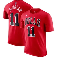 Men's Nike DeMar DeRozan Red Chicago Bulls Icon 2022/23 Name & Number T-Shirt