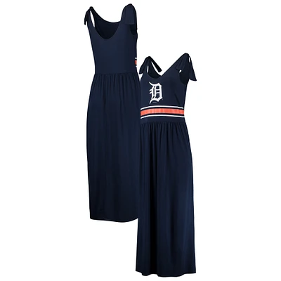 Women's G-III 4Her by Carl Banks Navy Detroit Tigers Game Over Maxi Dress