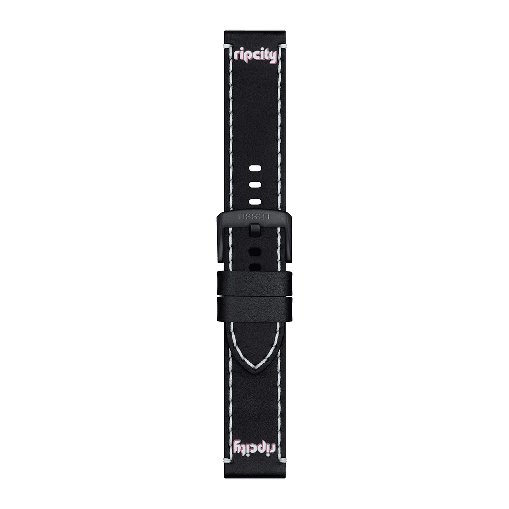 Tissot Black Portland Trail Blazers Official Leather Watch Strap