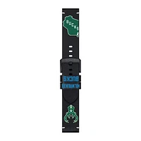 Tissot Black Milwaukee Bucks Official Leather Watch Strap