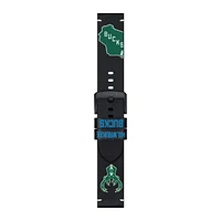 Tissot Black Milwaukee Bucks Official Leather Watch Strap