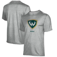 Men's Gray Wayne State Wildcats Music Name Drop T-Shirt