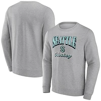 Men's Fanatics Heather Gray Seattle Kraken Special Edition 2.0 Pullover Sweatshirt