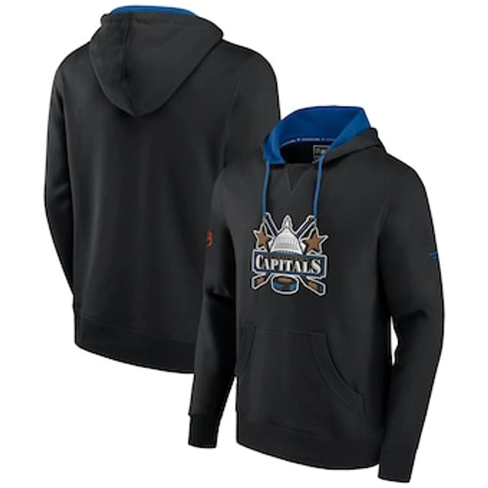 Men's Fanatics Black Washington Capitals Special Edition 2.0 Team Logo Pullover Hoodie