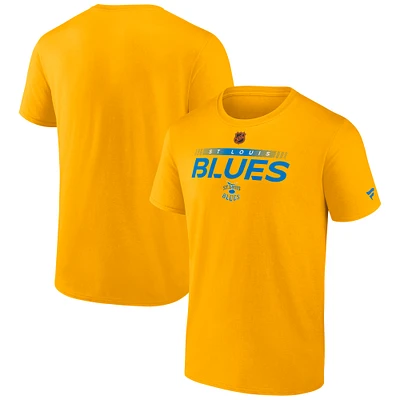 Men's Fanatics Yellow St. Louis Blues Special Edition 2.0 Authentic Pro T-Shirt