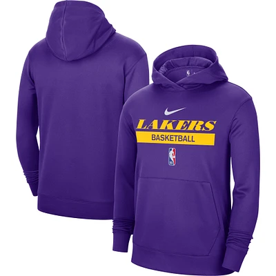 Men's Nike Purple Los Angeles Lakers 2022/23 Spotlight On-Court Practice Performance - Pullover Hoodie