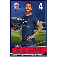 WinCraft Sergio Ramos Paris Saint-Germain 11" x 17" Player Wood Sign