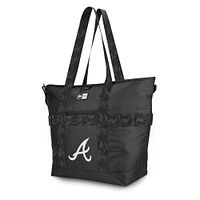 Women's New Era Black Atlanta Braves Athleisure - Zippered Tote Bag