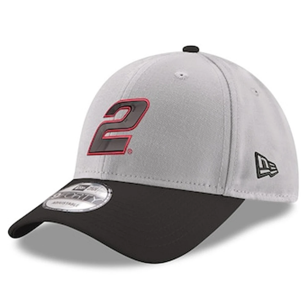 Men's New Era Gray/Black Austin Cindric 9FORTY Snapback Adjustable Hat