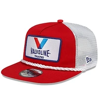 Men's New Era Red/White Kyle Larson Golfer Snapback Adjustable Hat