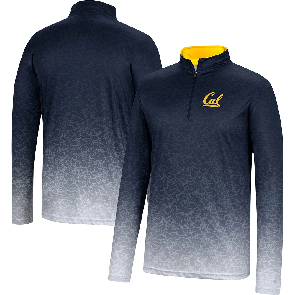 Men's Colosseum Navy Cal Bears Walter Quarter-Zip Windshirt