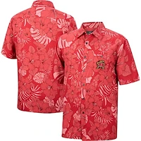 Men's Colosseum Red Maryland Terrapins The Dude Camp Button-Up Shirt