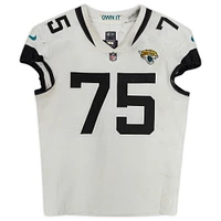 Jawaan Taylor Jacksonville Jaguars Game-Used #75 White Jersey vs. Los Angeles Rams on December 5 2021