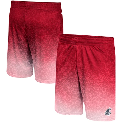 Men's Colosseum Crimson Washington State Cougars Walter Shorts