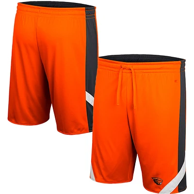 Men's Colosseum Orange/Black Oregon State Beavers Am I Wrong Reversible Shorts