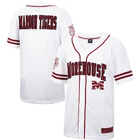 Men's Colosseum Morehouse Maroon Tigers Free Spirited Mesh Button-Up Baseball Jersey