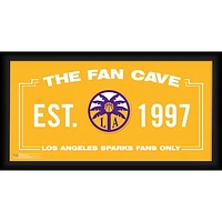 Los Angeles Sparks Framed 10" x 20" Fan Cave Collage