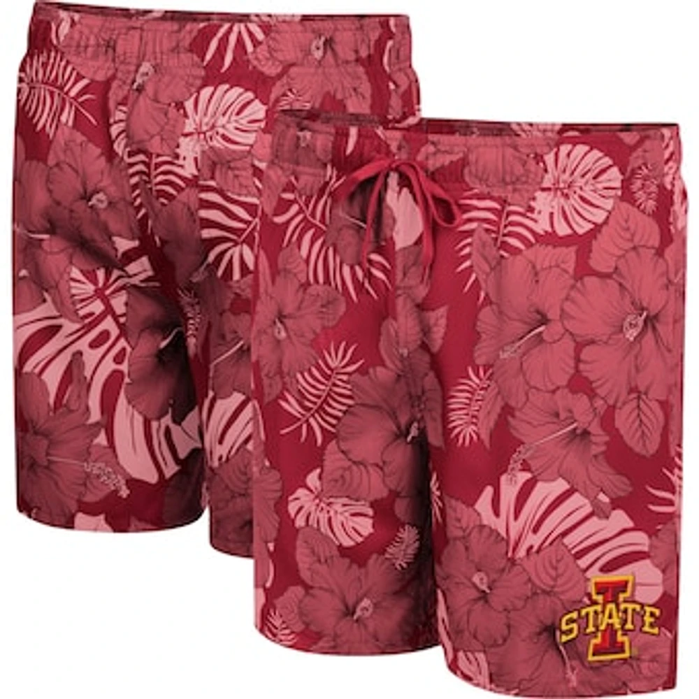 Men's Colosseum Cardinal Iowa State Cyclones The Dude Swim Shorts