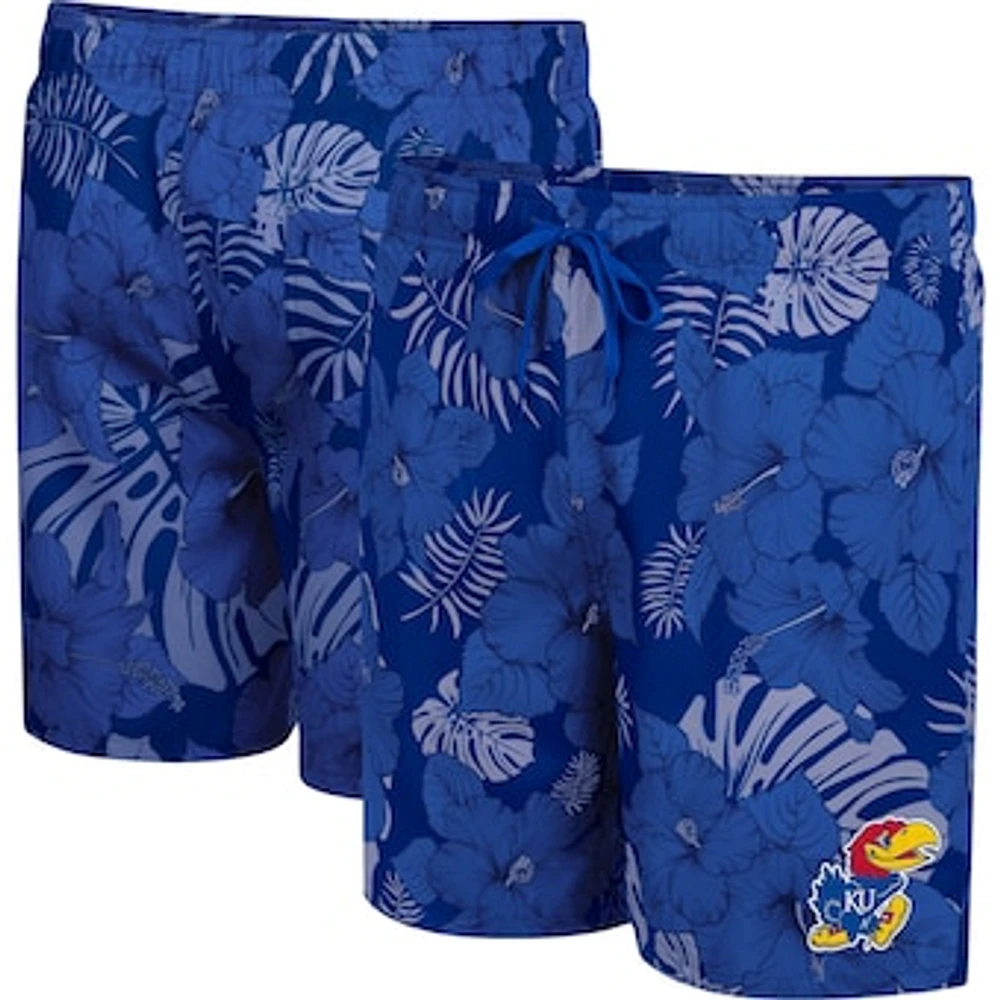 Men's Colosseum Royal Kansas Jayhawks The Dude Swim Shorts