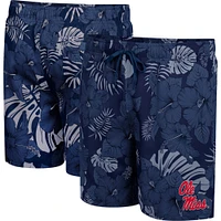 Men's Colosseum Navy Ole Miss Rebels The Dude Swim Shorts