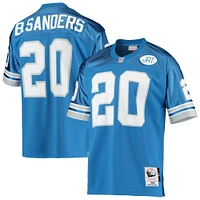 Men's Mitchell & Ness Barry Sanders Blue Detroit Lions Authentic Throwback Retired Player Jersey