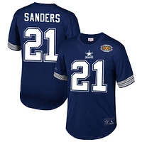 Men's Mitchell & Ness Deion Sanders Navy Dallas Cowboys Retired Player Name Number Mesh Top