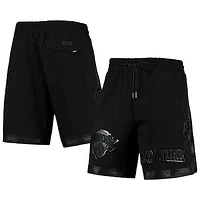 Men's Pro Standard New York Knicks Triple Black Gloss Shorts