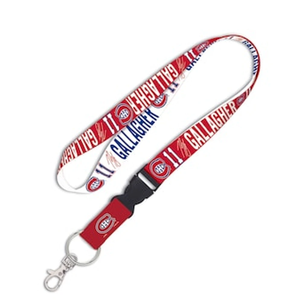 WinCraft Brendan Gallagher Montreal Canadiens Buckle Player - Lanyard