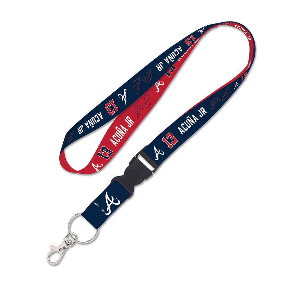 WinCraft Ronald Acuna Jr. Atlanta Braves Buckle Player - Lanyard