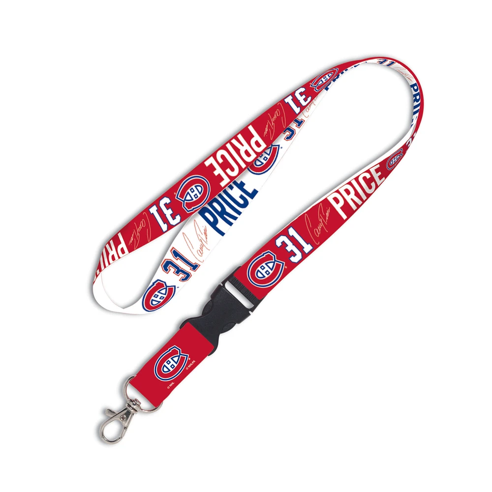 WinCraft Carey Price Montreal Canadiens Buckle Player - Lanyard