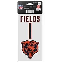 WinCraft Justin Fields Chicago Bears Perfect Cut 2-Pack Player - Decal Set