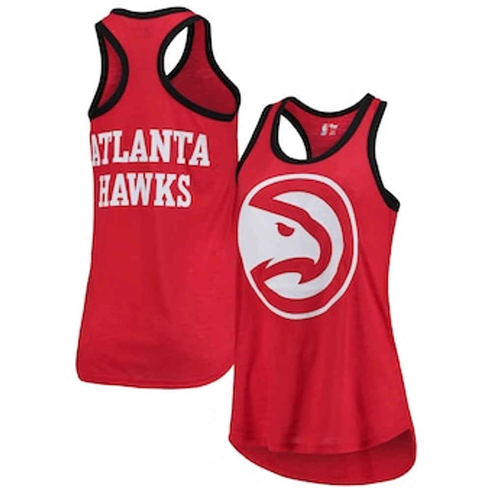 Women's G-III Sports by Carl Banks Red Atlanta Hawks Showdown Scoop-Neck Racerback Tank Top