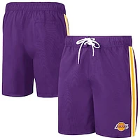Men's G-III Sports by Carl Banks Purple/Gold Los Angeles Lakers Sand Beach Volley Swim Shorts