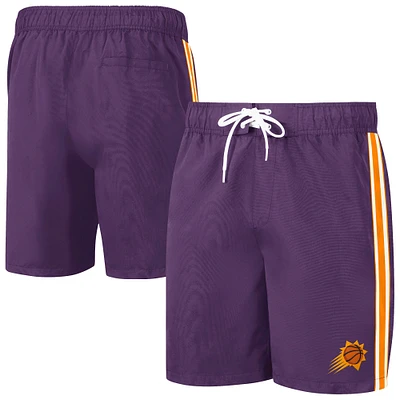 Men's G-III Sports by Carl Banks Purple/Orange Phoenix Suns Sand Beach Volley Swim Shorts