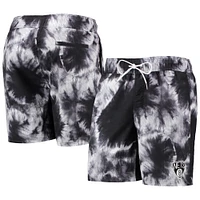 Men's G-III Sports by Carl Banks Black Brooklyn Nets Splash Volley Swim Shorts