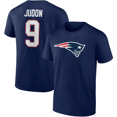 Men's Fanatics Matthew Judon Navy New England Patriots Player Icon Name & Number T-Shirt